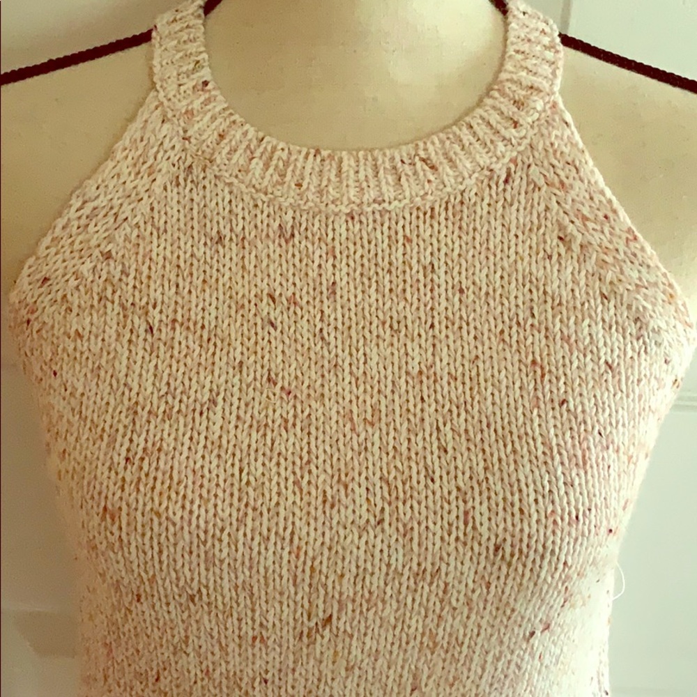 Loft Pale Pink Sweater Knit Tank
